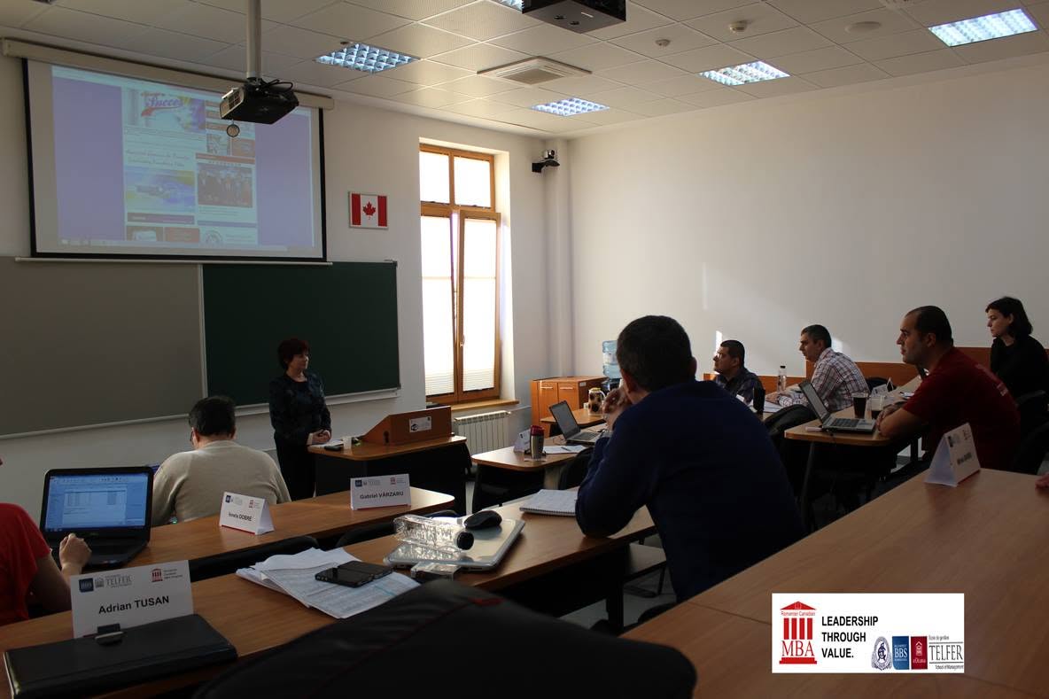 Sesiune de curs dedicată francizei în contextul programului Romanian-Canadian MBA