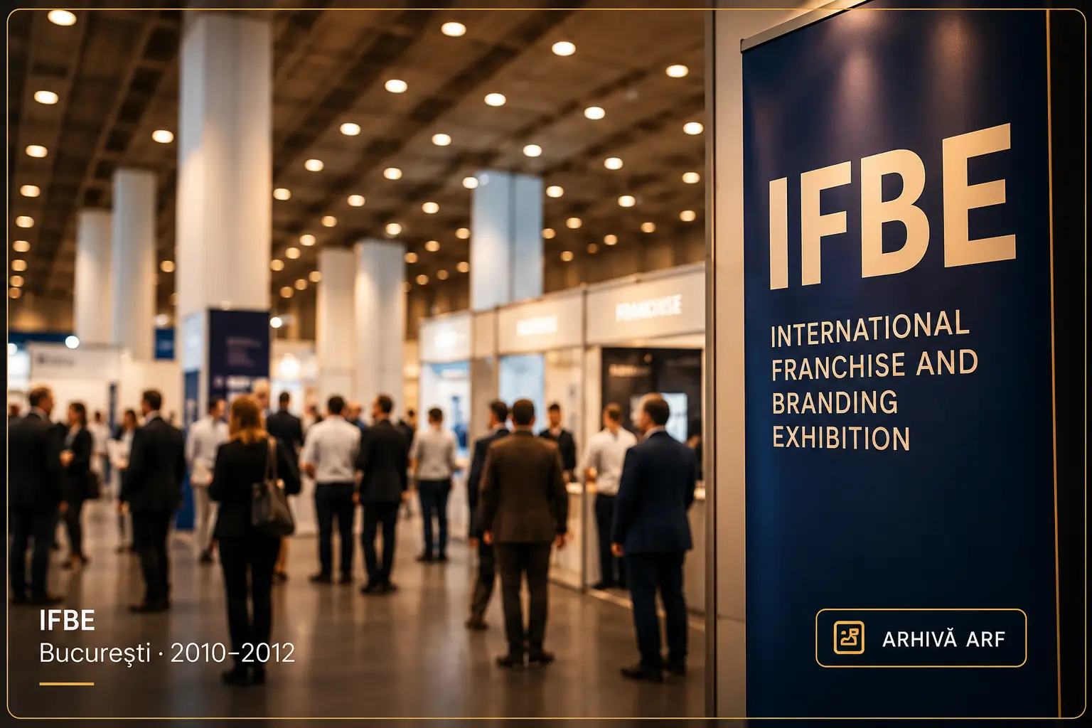 Ilustrație editorială pentru International Franchise and Branding Exhibition — București, 2010–2012