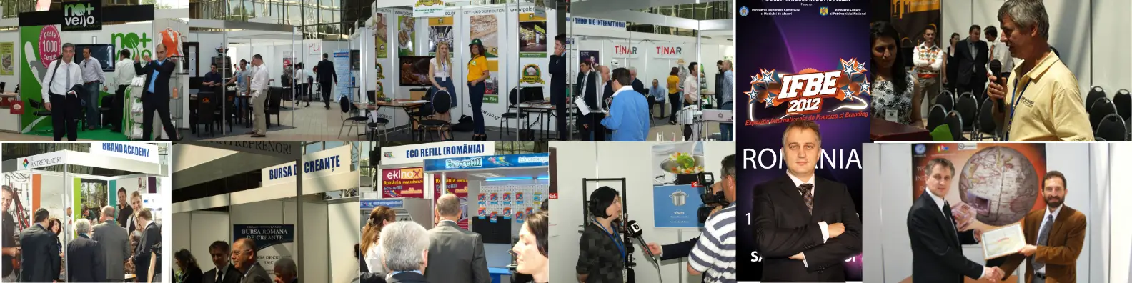 Participanți români și internaționali la International Franchise & Branding Exhibition (IFBE) 2012, organizată de Asociația Română de Franciză.