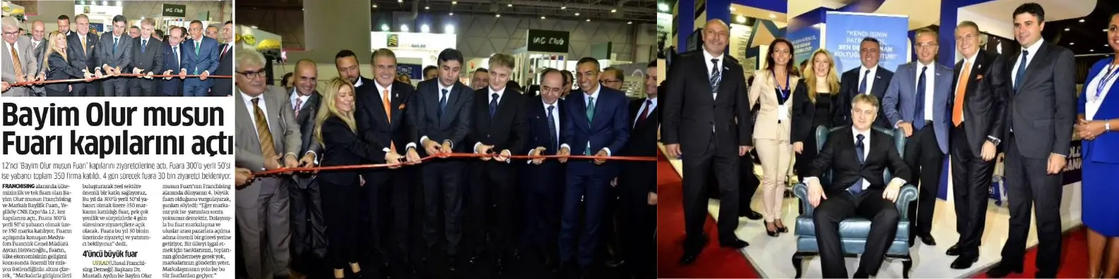 Președintele Asociației Române de Franciză participă la inaugurarea oficială a Expoziției Internaționale de Franciză din Istanbul, în calitate de vicepreședinte al Black Sea Franchise Federation, 2014.