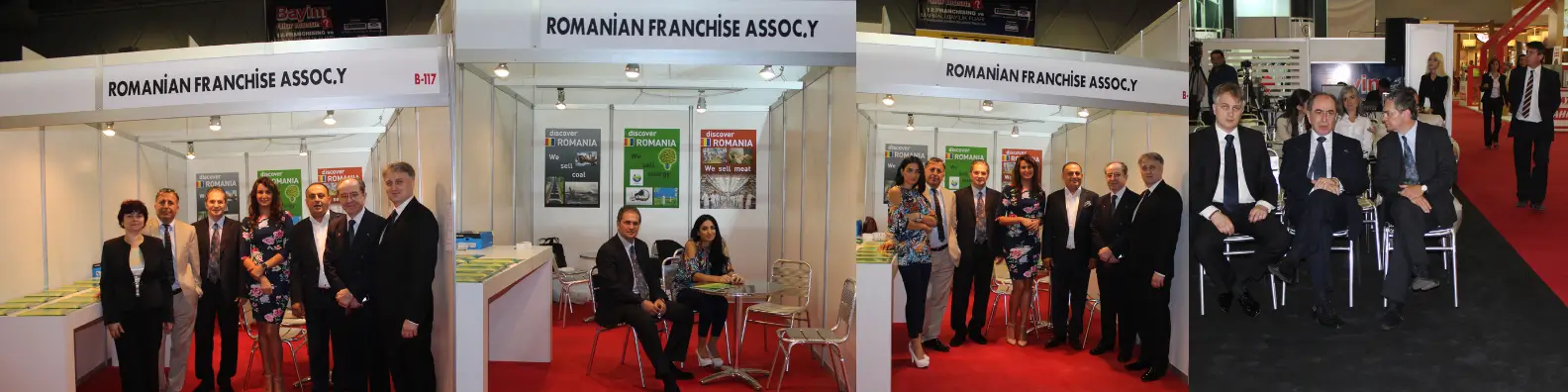Reprezentanții Asociației Române de Franciză la Black Sea Franchise Forum și Expoziția Internațională de Franciză din Istanbul, 2015.